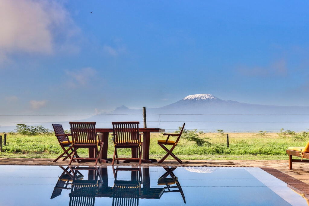 Views of Kilimanjaro from Kibo Villa