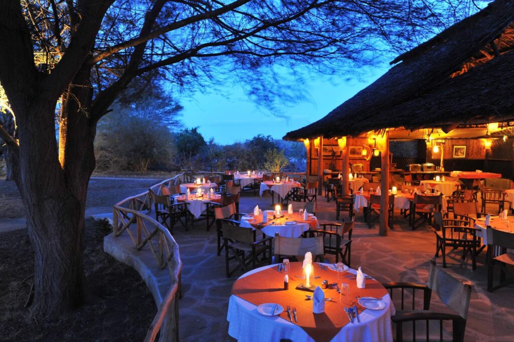 Satao Camp dining