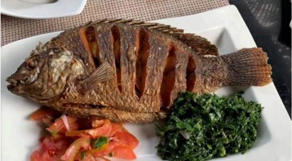 Grilled tilapia with vegetables Nairobi dining experience